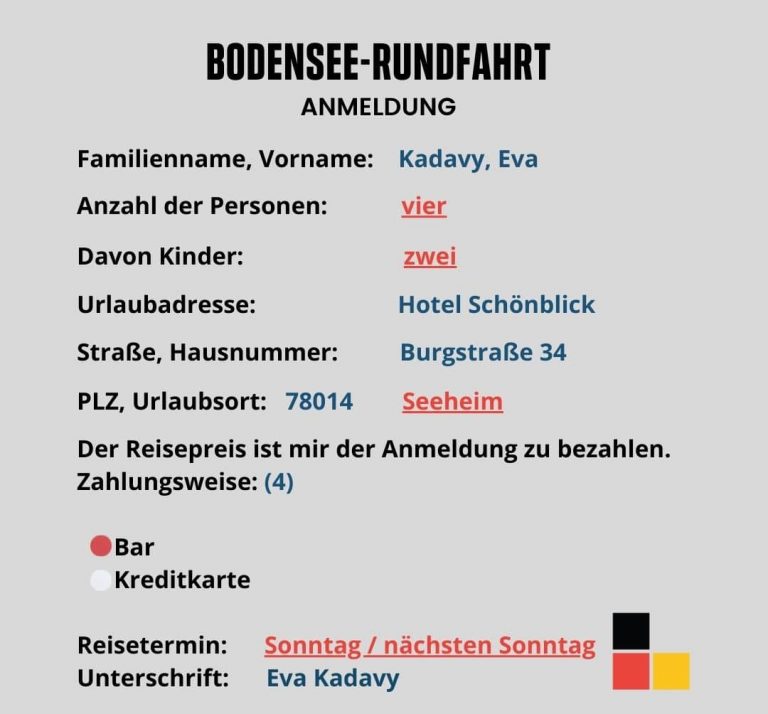 Teil 1 Schreiben soluciones